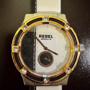 Rebel Brooklyn Flatbush Black/White Dial 44mm Women's Watch